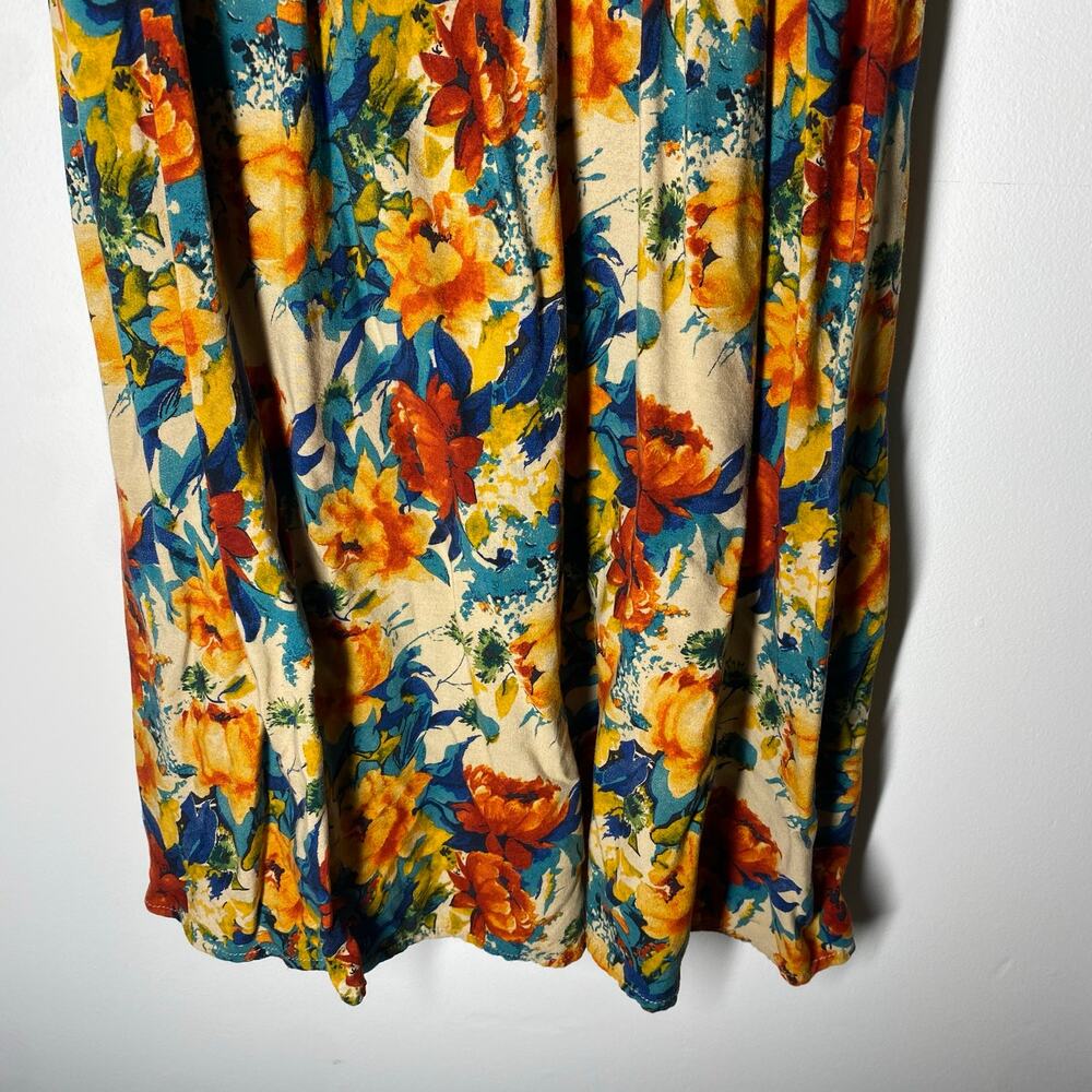 Natural Life Gigi Mini Dress Women’s Large 100% Rayon Boho Floral Casual - Picture 5 of 8